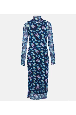 Dorothee Schumacher Women Printed & Patterned Dresses - Floral turtleneck midi dress