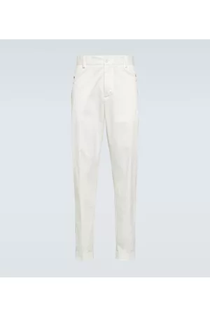 Moncler Men Pants - Tapered cotton gabardine pants