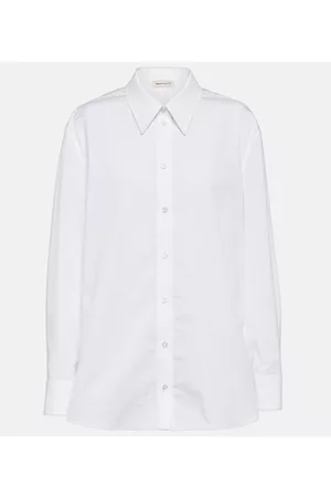 Alexander McQueen Women Shirts - Cotton poplin shirt