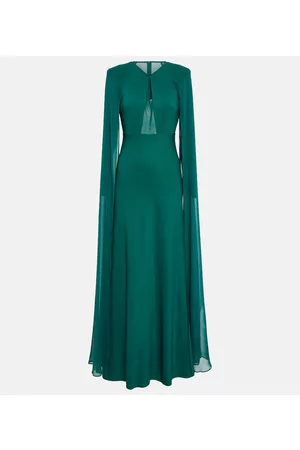 Roland Mouret Women Evening Dresses & Gowns - Cape chiffon gown