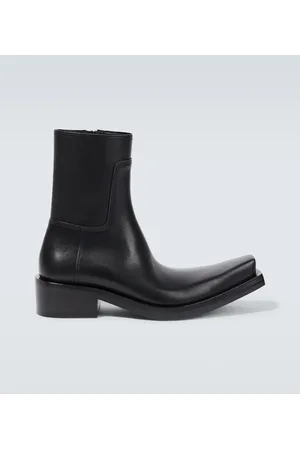 Leather boots Balenciaga Black size 41 EU in Leather  21465933