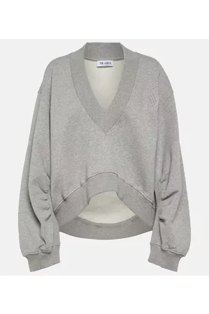 The Attico Women Blouses - Cotton jersey cropped sweater
