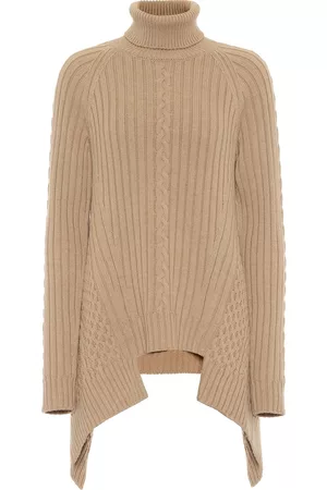 Alexander McQueen Women Turtleneck Sweaters - Wool and cashmere sweater