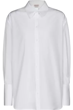 Alexander McQueen Women Shirts - Cotton poplin shirt