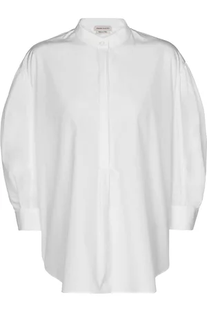 Alexander McQueen Women Blouses - Cotton-poplin blouse