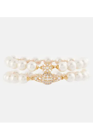 Vivienne Westwood Mini Bas Relief Logo Bracelet - Farfetch  Vivienne  westwood bracelet, Vivienne westwood, White bracelets