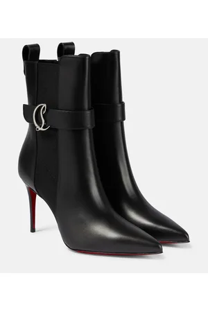 CL Chelsea Booty - 70 mm Low boots - Calf leather - Black - Christian  Louboutin