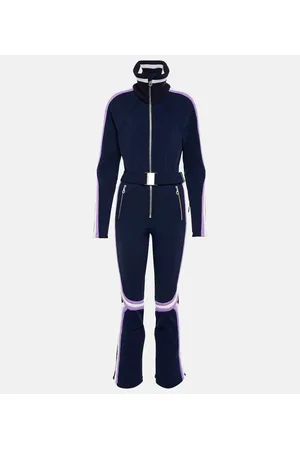 Cordova Badia logo-patch belted ski suit - White