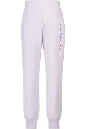 Givenchy White and Silver Logo Lounge Pants Givenchy