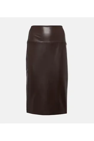 Leather pencil skirt - Woman
