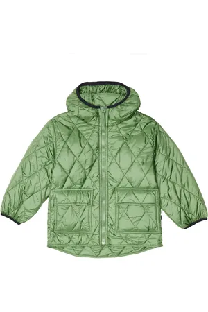 Il Gufo quilted hooded jacket - White