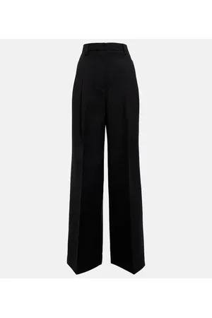 Madge wool twill wide pants - Burberry - Women