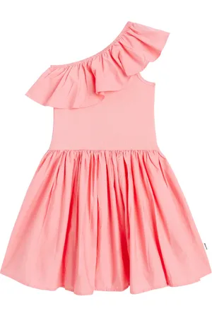Molo Cimi fine-ribbed flared dress - Pink