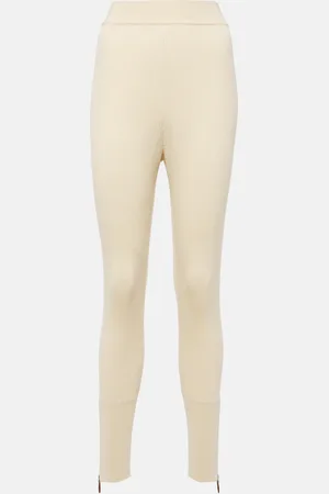 Check Stretch Jersey Leggings in Archive beige - Women, Nylon
