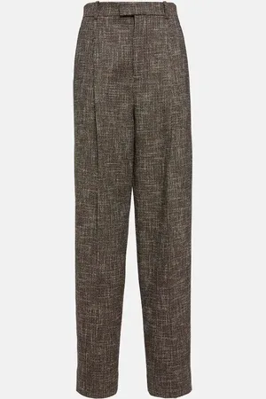 Bottega Veneta Wool and cotton-blend wide-leg pants