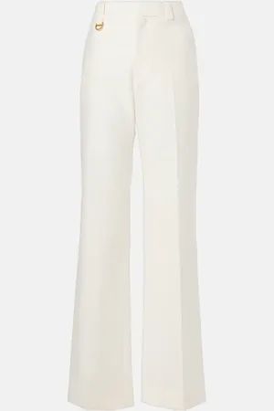 Chloé ChloÃ© High-rise cotton straight pants