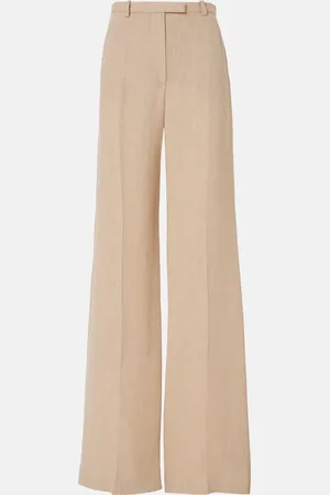 Loro Piana Emmit linen crÃªpe flared pants