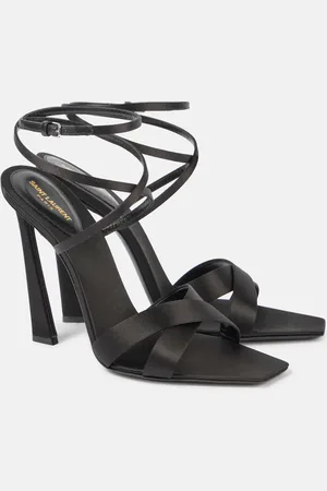 Saint Laurent Corinne 110 satin crÃªpe sandals