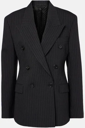 Acne Studios Pinstriped wool and cotton blazer
