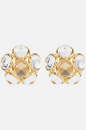 Saint Laurent Flower clip-on earrings