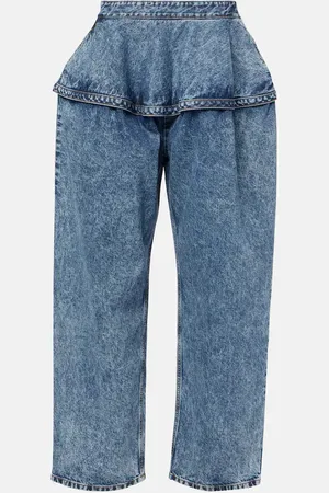 Alaïa AlaÃ¯a Low-rise wide-leg jeans