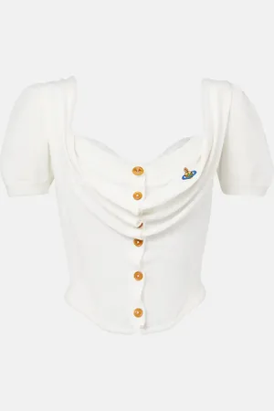 Vivienne Westwood Bea cotton bustier cardigan