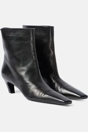 Khaite Arizona leather ankle boots
