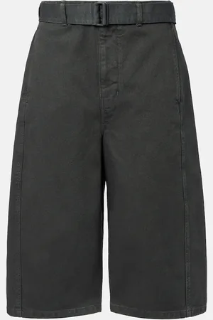 LEMAIRE Twisted denim shorts