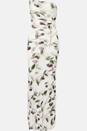 Stella McCartney Floral ruched maxi dress