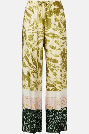 DRIES VAN NOTEN Puvis printed wide-leg pants