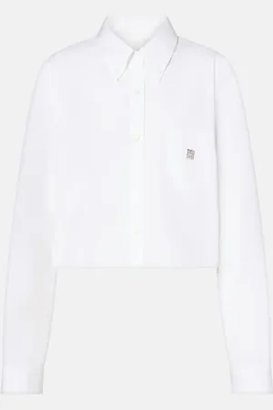 Givenchy Cropped cotton poplin shirt