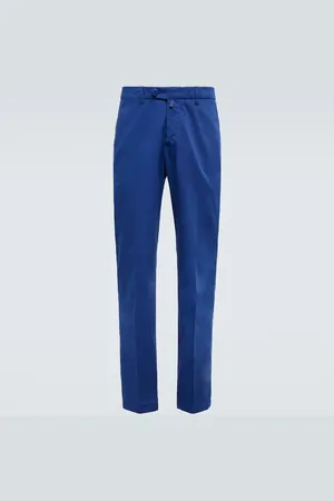 Kiton Straight cotton-blend pants