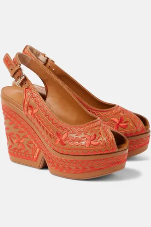 Robert Clergerie Dylan leather platform wedges