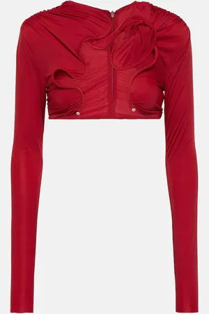 CHRISTOPHER ESBER Venus twisted mesh crop top