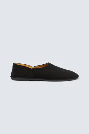 The Row Canal suede slip-on shoes