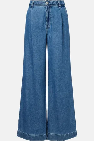 7 for all Mankind Pleated wide-leg jeans