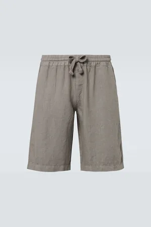 FEDELI Vico linen Bermuda shorts