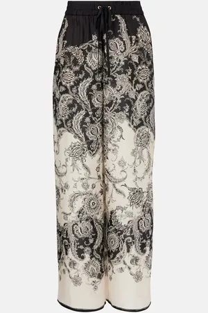 ZIMMERMANN Rhiannon paisley silk wide-leg pants