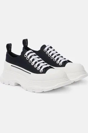 Alexander McQueen Tread Slick canvas platform sneakers