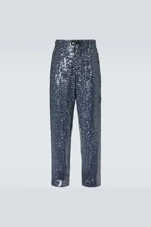 DRIES VAN NOTEN Sequined straight pants