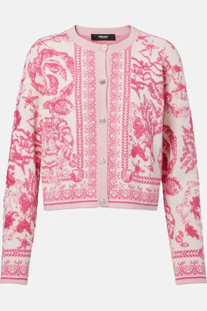 VERSACE Underwater Barocco jacquard cardigan