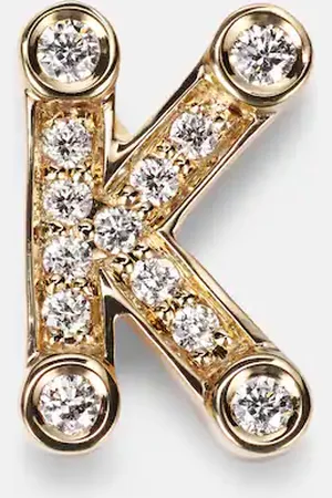 SOPHIE BILLE BRAHE Initial Petite 18kt single earring with diamonds
