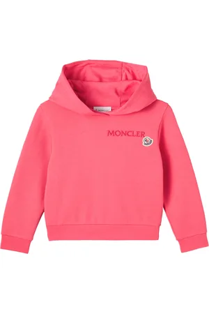 Moncler Logo embroidered cotton jersey hoodie