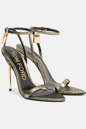 Tom Ford Padlock 105 metallic sandals