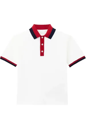 Gucci Web Stripe cotton-blend polo shirt