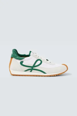 【Loewe】suede-trimmed sneakers スエードトリム スニーカー 送料込/関税込□LOEWE□スエードトリム スニーカー 靴・ブーツ
