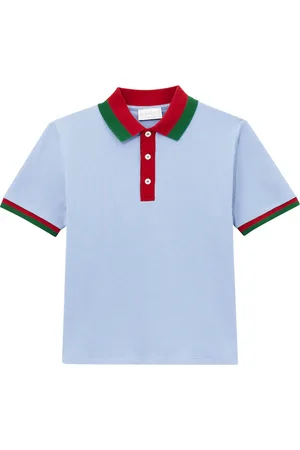 Gucci Web Stripe cotton polo shirt