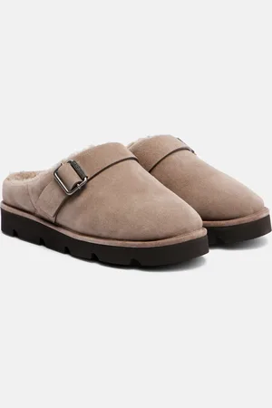 Brunello Cucinelli Monili suede slippers
