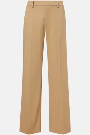 Ralph Lauren Corrine low-rise wool wide-leg pants