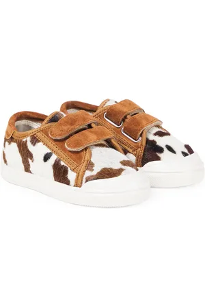 PèPè PÃ¨PÃ¨ Printed calf hair and suede sneakers